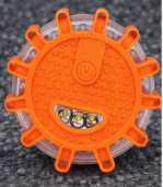 🔶Lampka ostrzegawcza LED 360° z magnesem – 9 trybów bezpieczeństwa