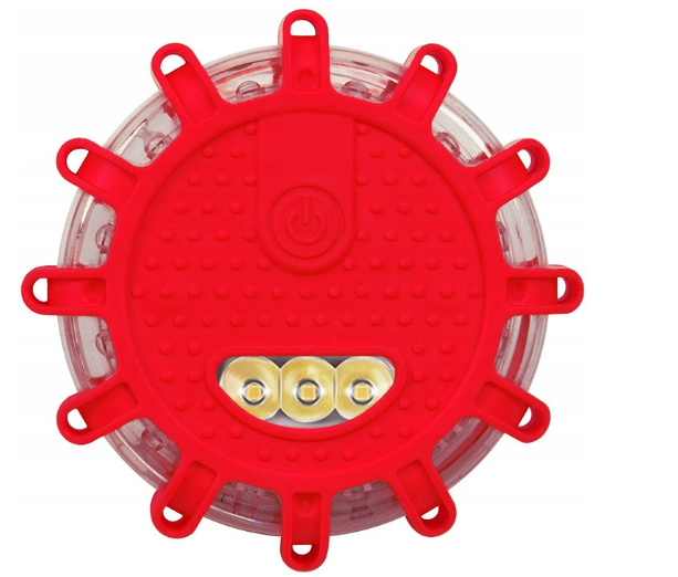 🔴Lampka ostrzegawcza LED 360° z magnesem – 9 trybów bezpieczeństwa